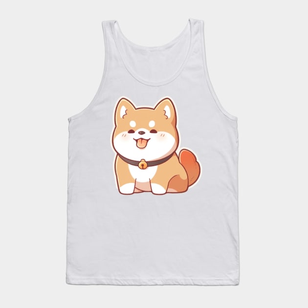 Baby Anime Shiba Inu Tank Top by ribbitpng